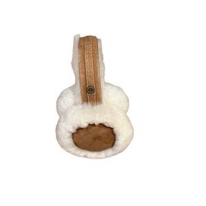 UGG Womens Men’s Unisex Shearling Sheepskin Faux Fur Earmuffs Chestnut Brown